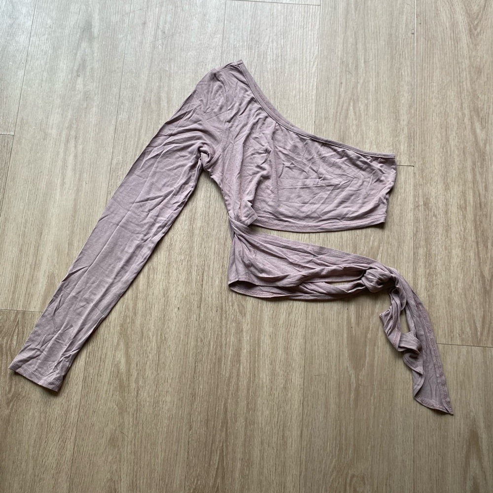 One Shoulder Wrap Around Top